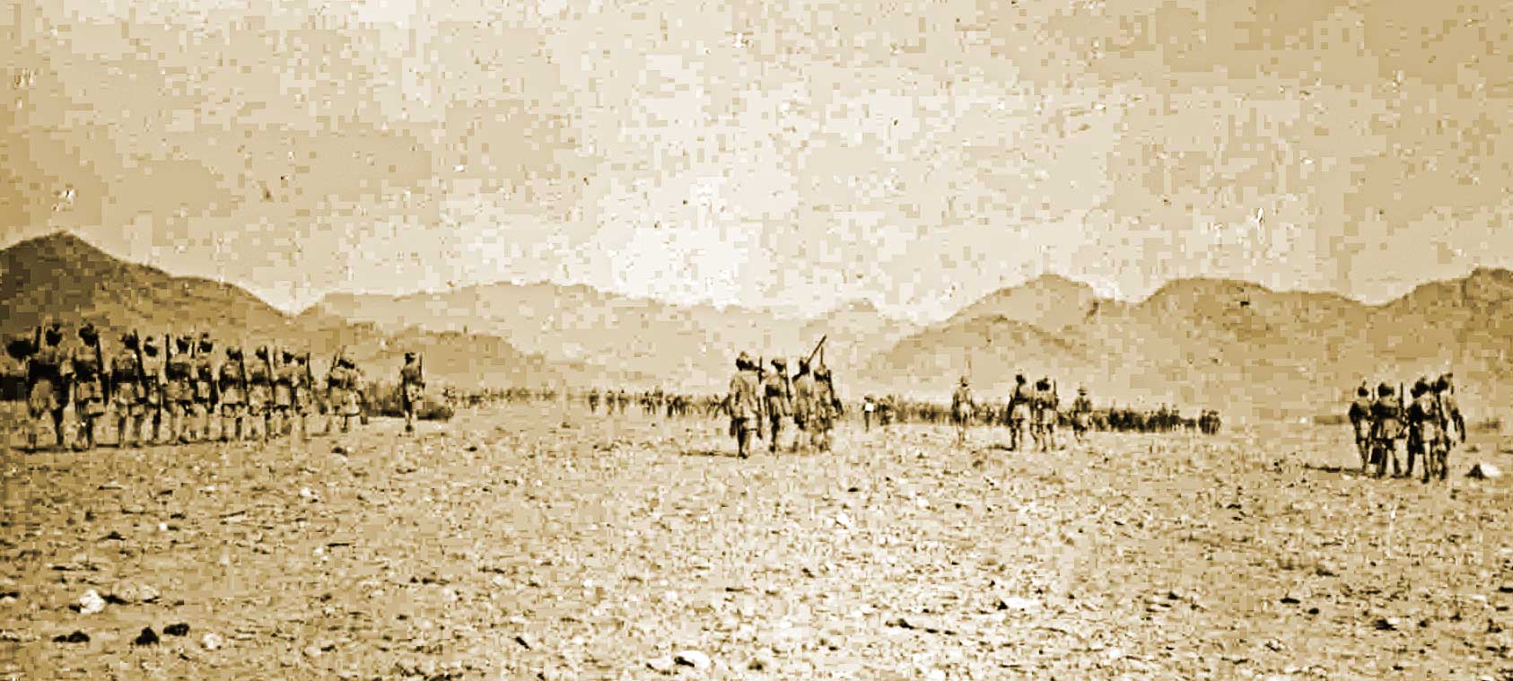 Indian army soldiers on north west frontier