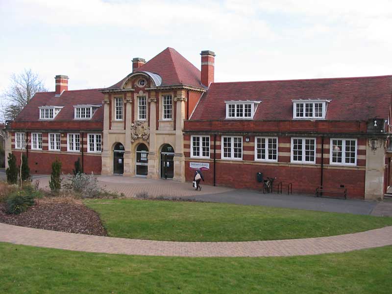 Malvern library viewed from the old entrance in Graham Road