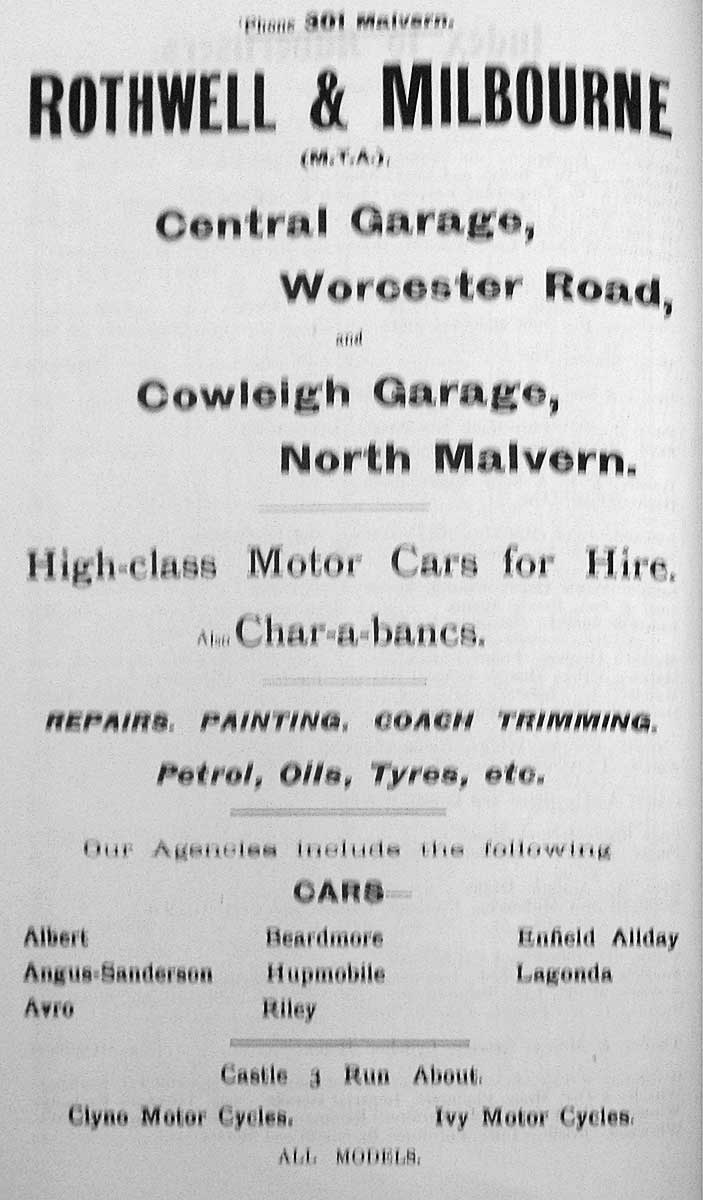 Advert for RM 1922