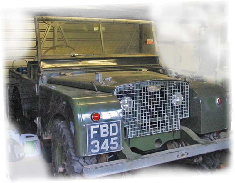 Early Series 1 Landrover restored by Quothquan Workshops