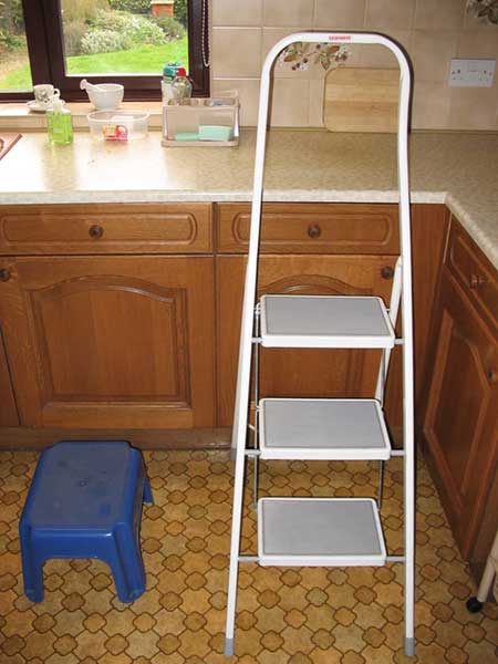 Step stool and kitchen steps; click for larger image