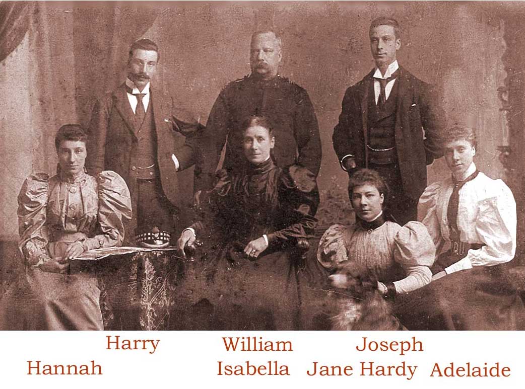 Family group in Ayr, Scotland circa 1898