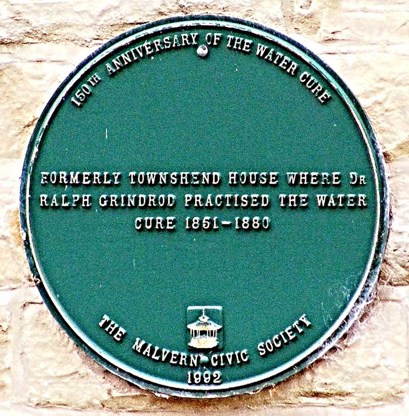 Plaque on Townshend House 2013