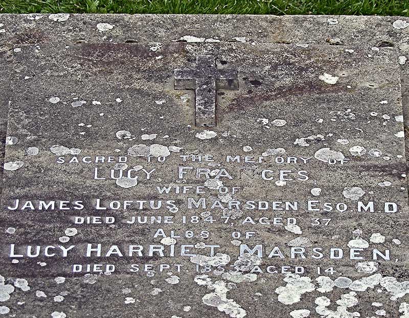Grave of Lucy Frances Marsden