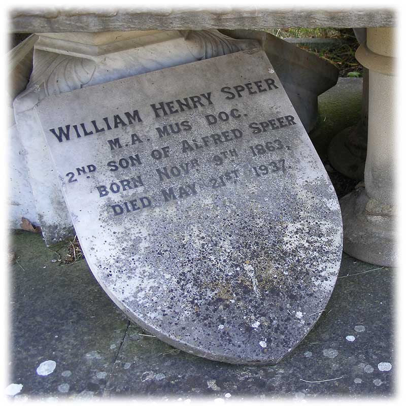Memorial to William Henry Speer by AMC