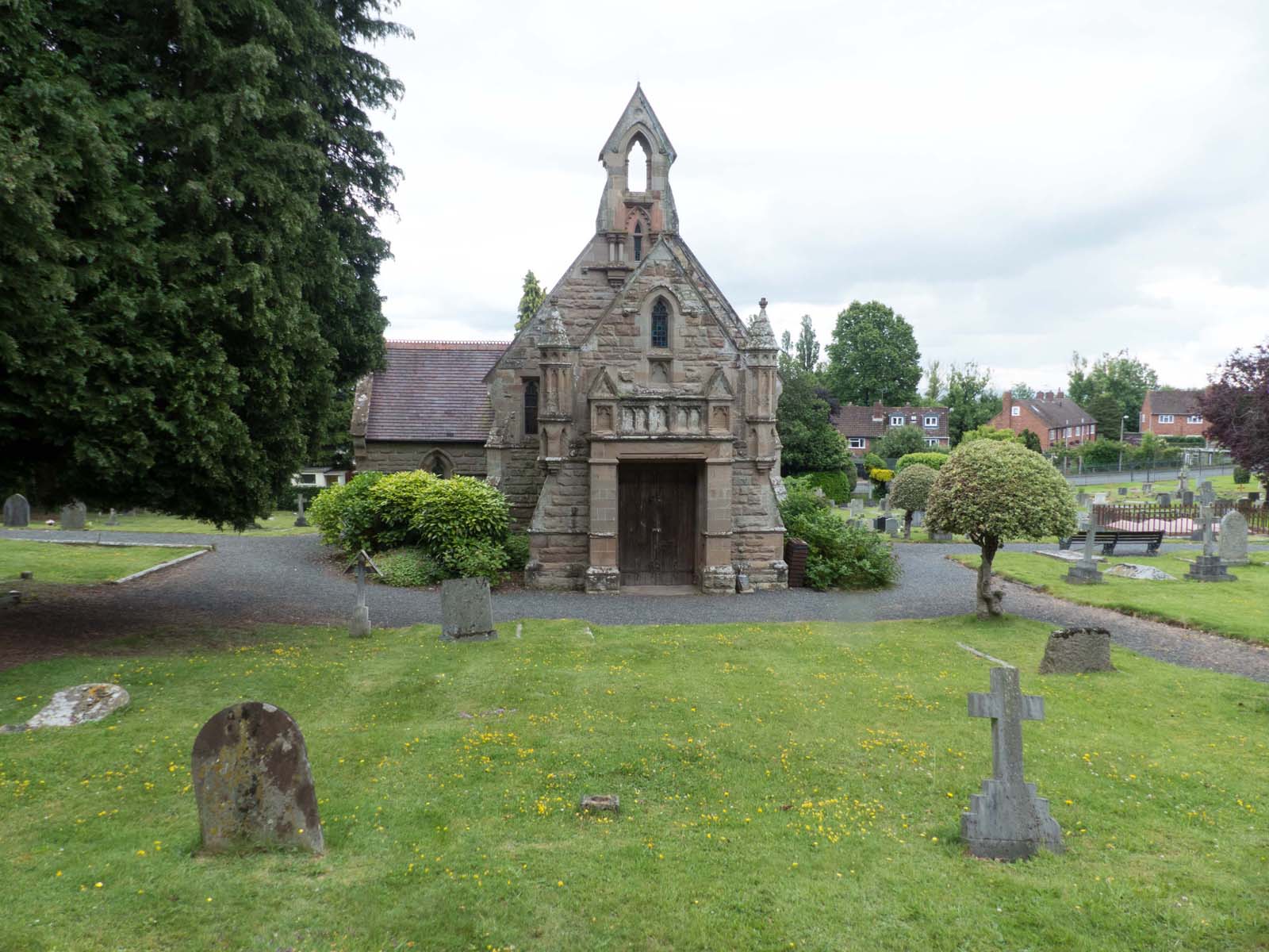 West end of Malvern Wells cemetery chapel