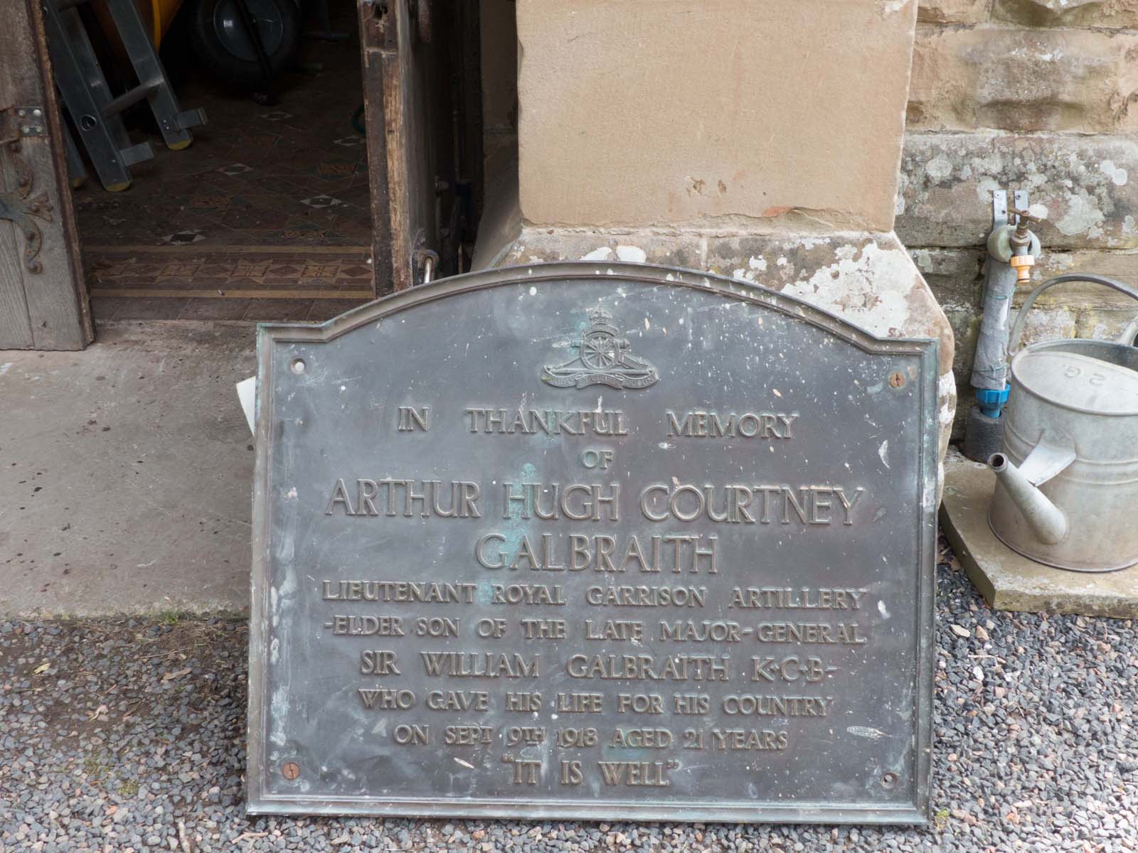 Galbraith plaque