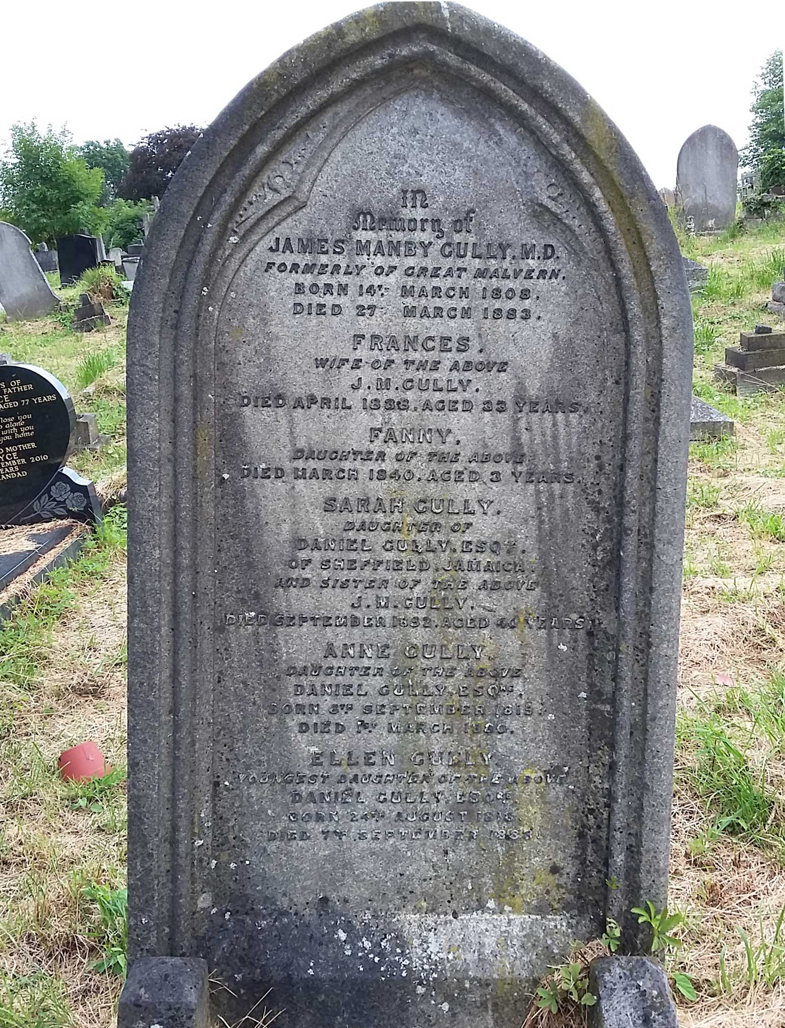 Dr Gully's headstone