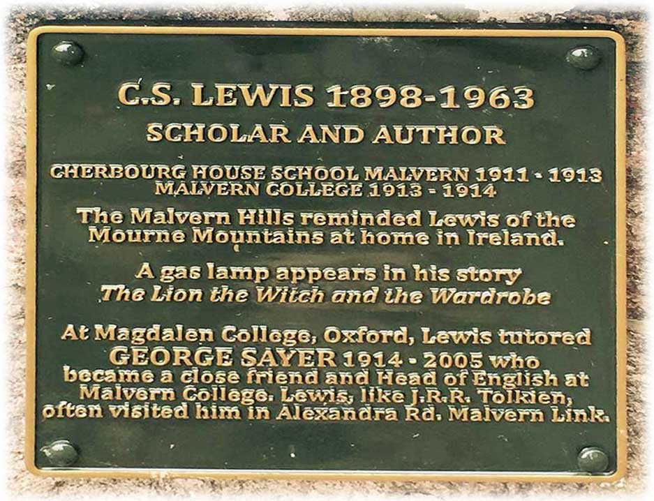 CS Lewis plaque