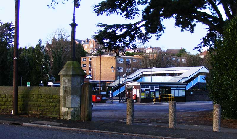 Malvern Link railway station viewed from Worcester Road