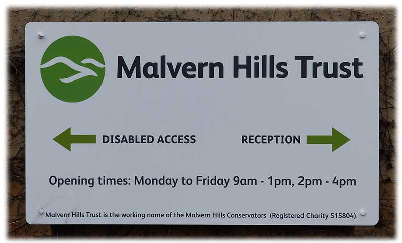 Malvern Hills Trust sign