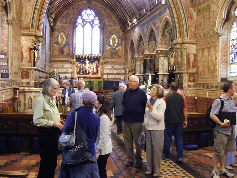 Interior of St Leonards looking towards the altar
