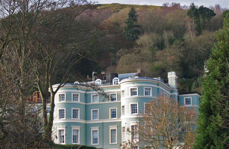 Park View in 2009, formerly the County Hotel, looking SW from Priory Park