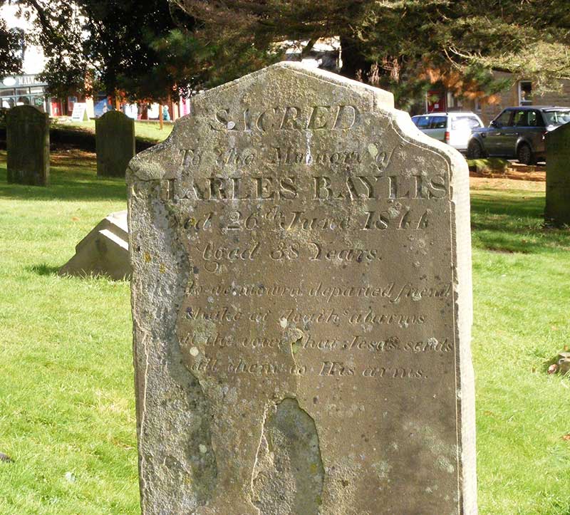 Headstone, Charles Bayliss