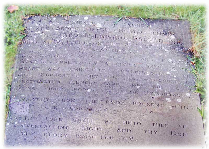 Grave of Edward Palmer died 1846
