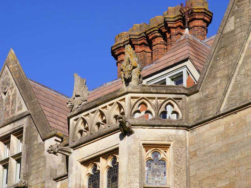 Gargoyles on Priory Mansion