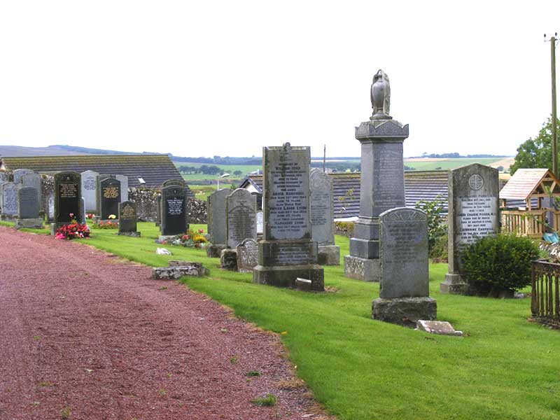 Part of Libberton churchyard