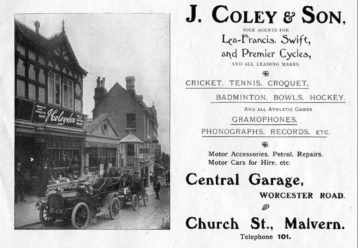 Coley and Son shop in Great Malvern