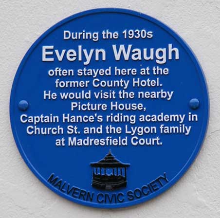 Blue plaque on Park View